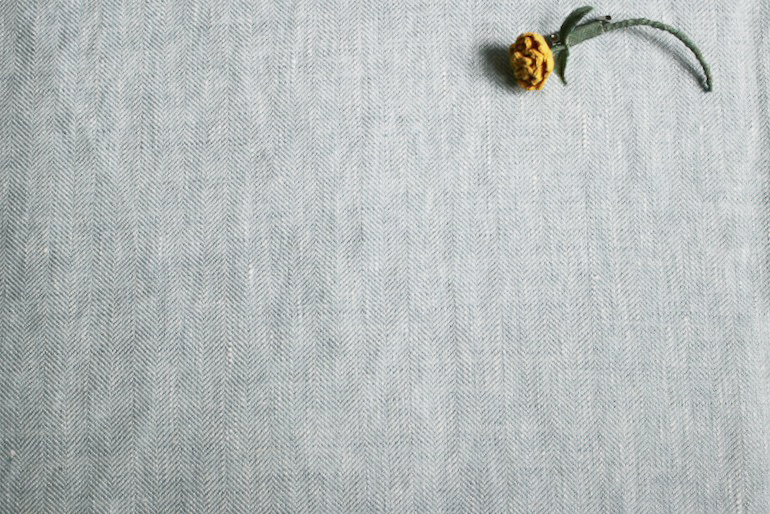 アンソレイエ　ヘリンボーン　セージ